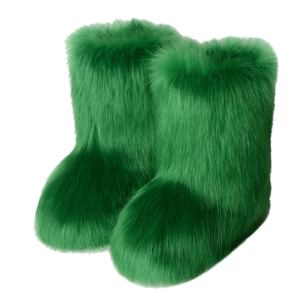 Fleece Anti-fur Snow Boots