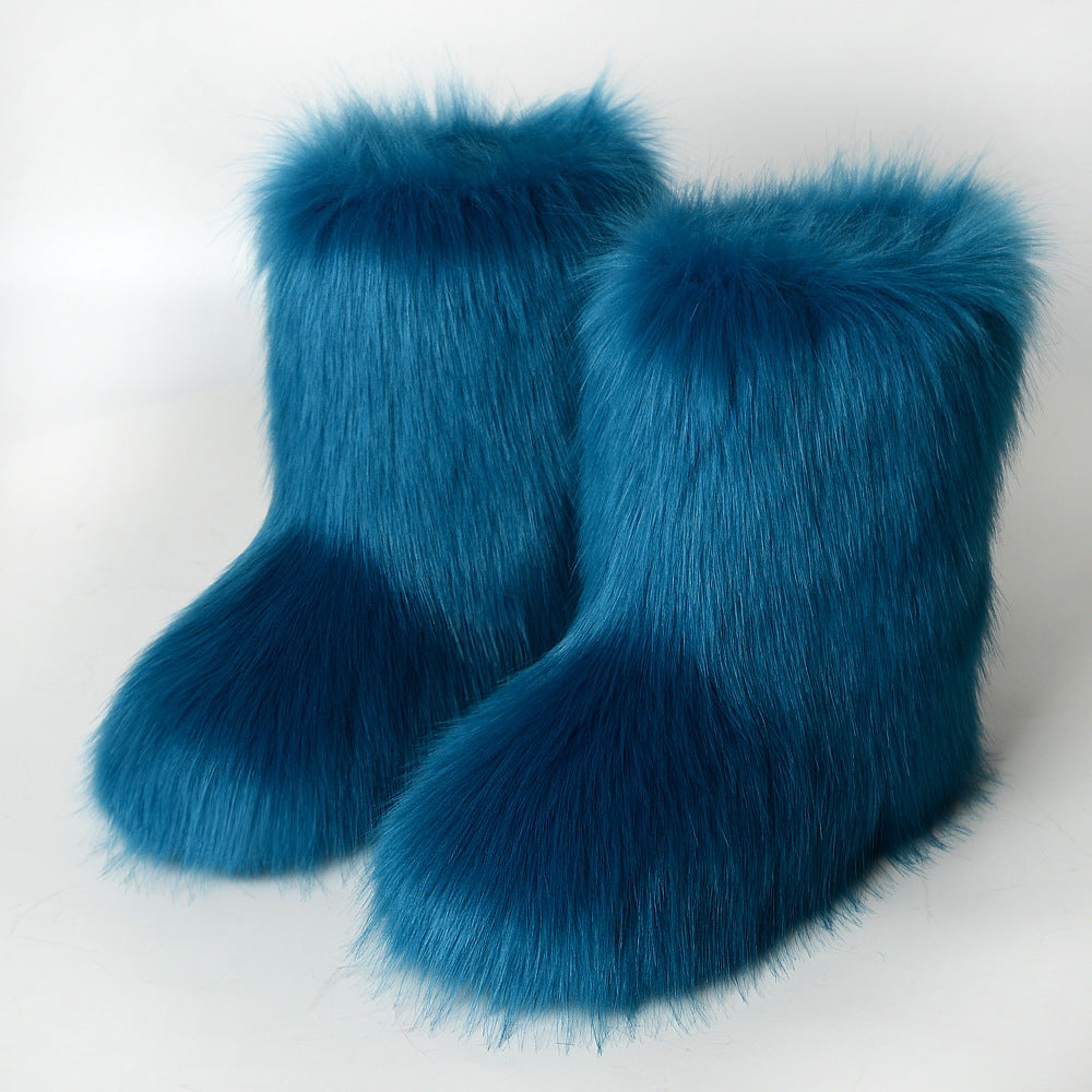 Fleece Anti-fur Snow Boots