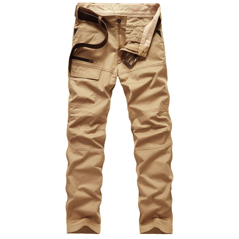Straight Stretch Military Trousers