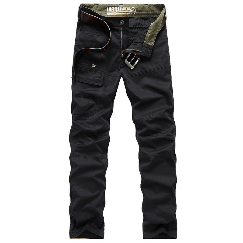 Straight Stretch Military Trousers