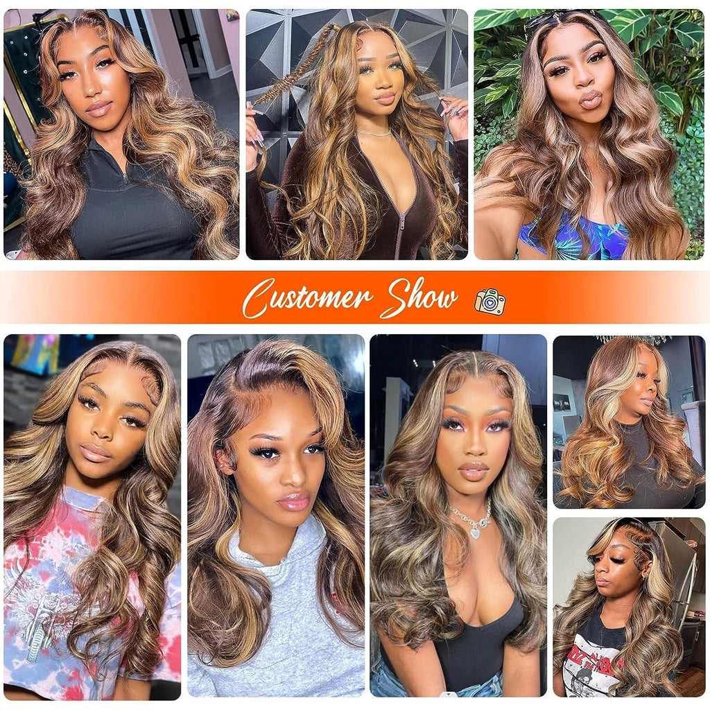 Body Wave P4 27 13x4 Lace Front Human Hair Wig